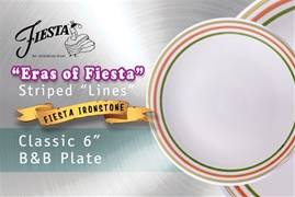 Era's Fiesta - Lines, Ironstone Bread & Butter Plate 